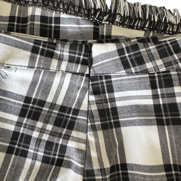 Missguided - Plaid Fringe Mini Skirt Y2K Wrap Style Sz 6 - Picture 6 of 7